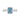 14K WHITE GOLD 3 1/2CT ROUND/RADIANT DIAMOND LADIES RING (CENTER STONE RADIANT BLUE DIAMOND 2.00CT)