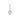 14K WHITE GOLD 1 1/4CT ROUND/KITE STEP CUT DIAMOND LADIES PENDANT