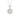 14K WHITE GOLD 1 1/2CT ROUND/HEXAGON DIAMOND LADIES PENDANT