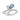 14K WHITE GOLD 1 3/4CT ROUND/PEAR/BLUE PEAR DIAMOND LADIES RING (CENTER STONE PEAR DIAMOND 1CT)