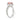 14K WHITE GOLD 2 3/4CT ROUND/PINK ROUND DIAMOND LADIES RING (CENTER STONE PINK ROUND DIAMOND 2CT)