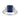 14K WHITE GOLD 1.00CT ROUND/BLUE SAPPHIRE EMERALD/MARQUISE DIAMOND LADIES RING