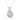14K WHITE GOLD 1 1/4CT ROUND/PEARL DIAMOND LADIES PENDANT WITH CHAIN