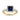 14K YELLOW GOLD 1.00CT ROUND/BLUE SAPPHIRE PRINCESS DIAMOND LADIES RING