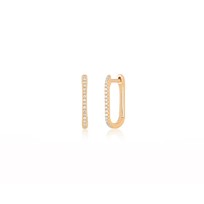 EF-Collection Diamond Lola Hoop Earrings