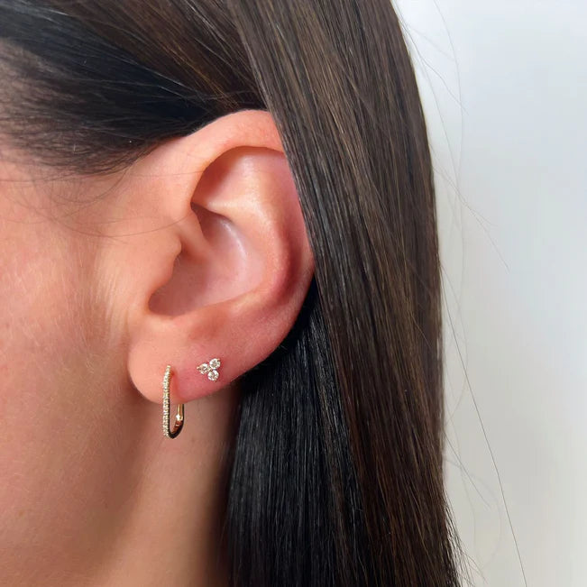 EF-Collection Diamond Lola Hoop Earrings