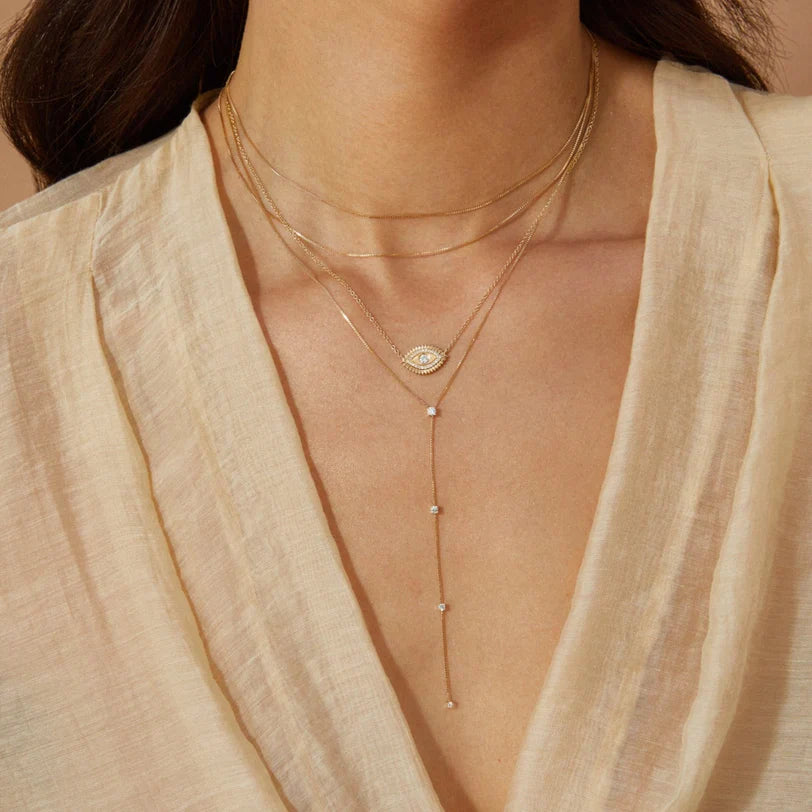 EF-Collection Double Strand Liquid Gold Necklace