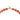 Necklace with red beads and gold clasp on a white background