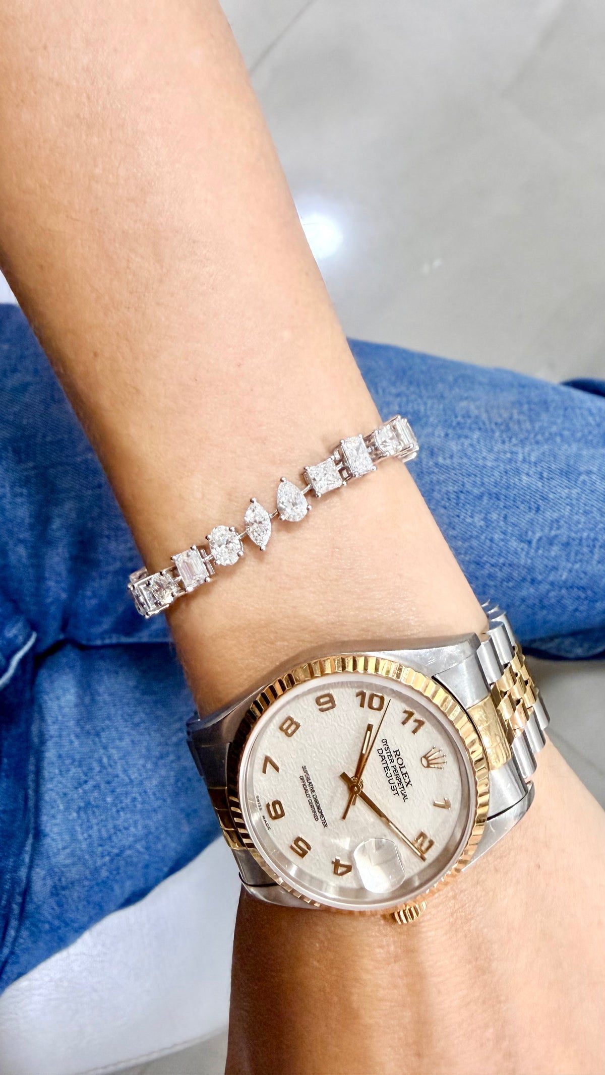 Multi Shape Diamond Kelly Bracelet