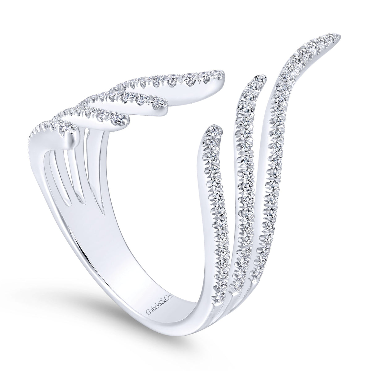 Open Diamond Cocktail Ring