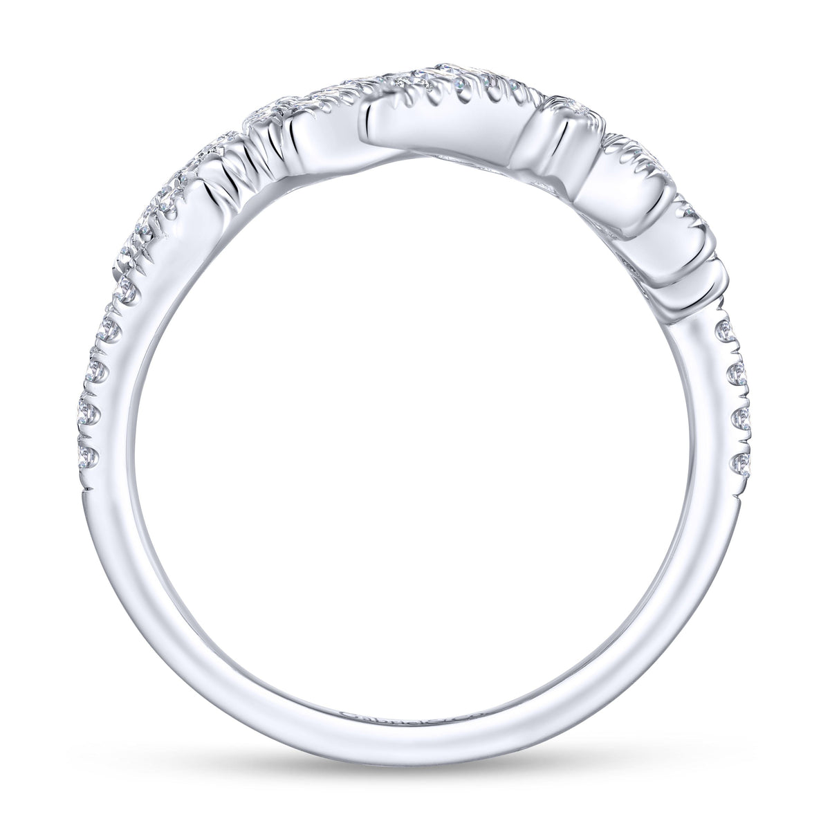 Diamond Double Angel Wing Wrap Ring
