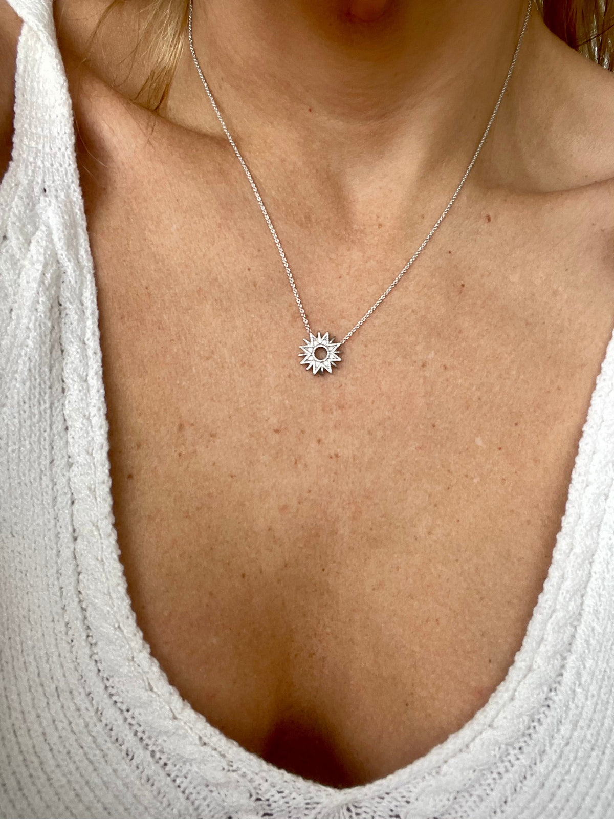 DRD Diamond Sun Necklace