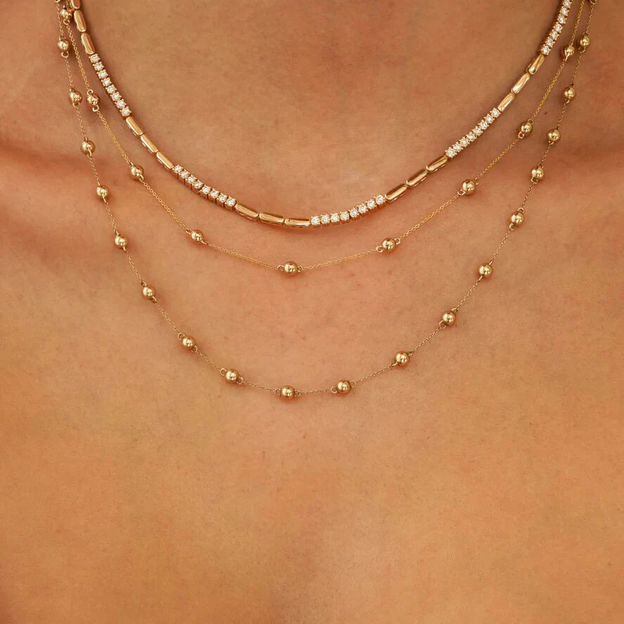 DRD MELODY EDEN GOLD BAR TENNIS NECKLACE