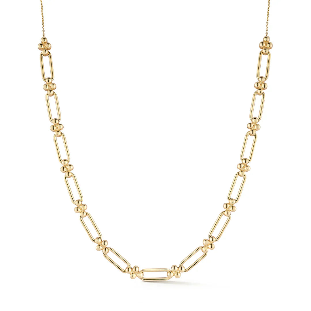 Poppy Rae Pebble Link Station Necklace