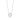 Dana Rebecca Designs Taylor Elaine Pear Flower Necklace in white gold on white background. 