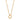 Onirikka Classic Charm Holder Necklace in 14k and 18k yellow gold with 3.3 mm rolo chain and 10 mm charm holder, designed for layering and holding fine jewelry charms.