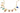 Onirikka Gold necklace with colorful Onirikka enamel charm on a white background