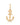Onirikka Glimmer Gold Anchor Charm in solid 18k yellow gold with enhancer clip, designed to attach to most necklaces or charm chains.