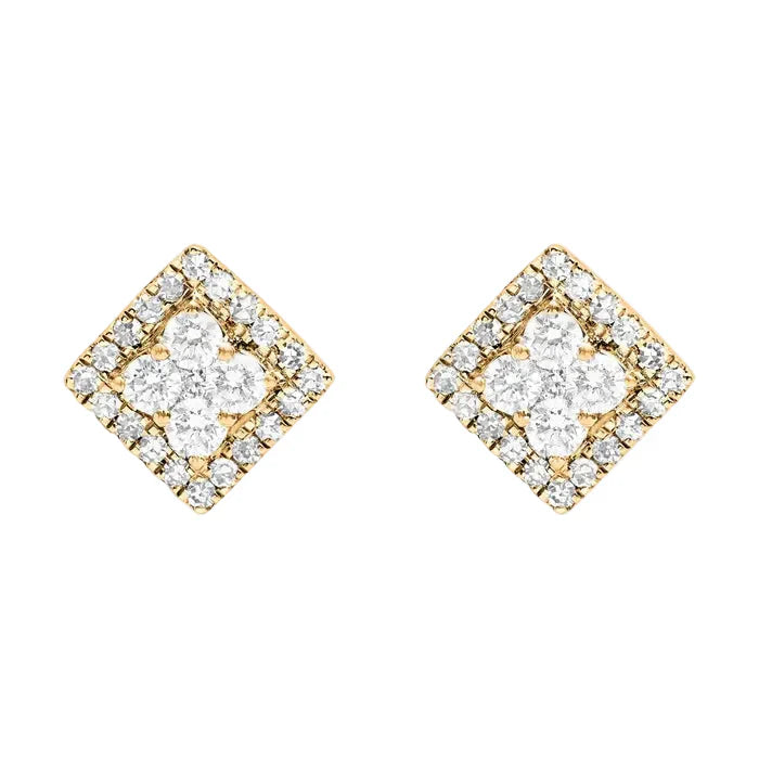 Djula Diamond Square Studs