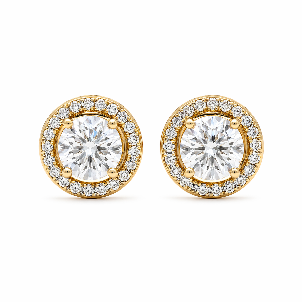 Alva Signature Diamond Halo Studs