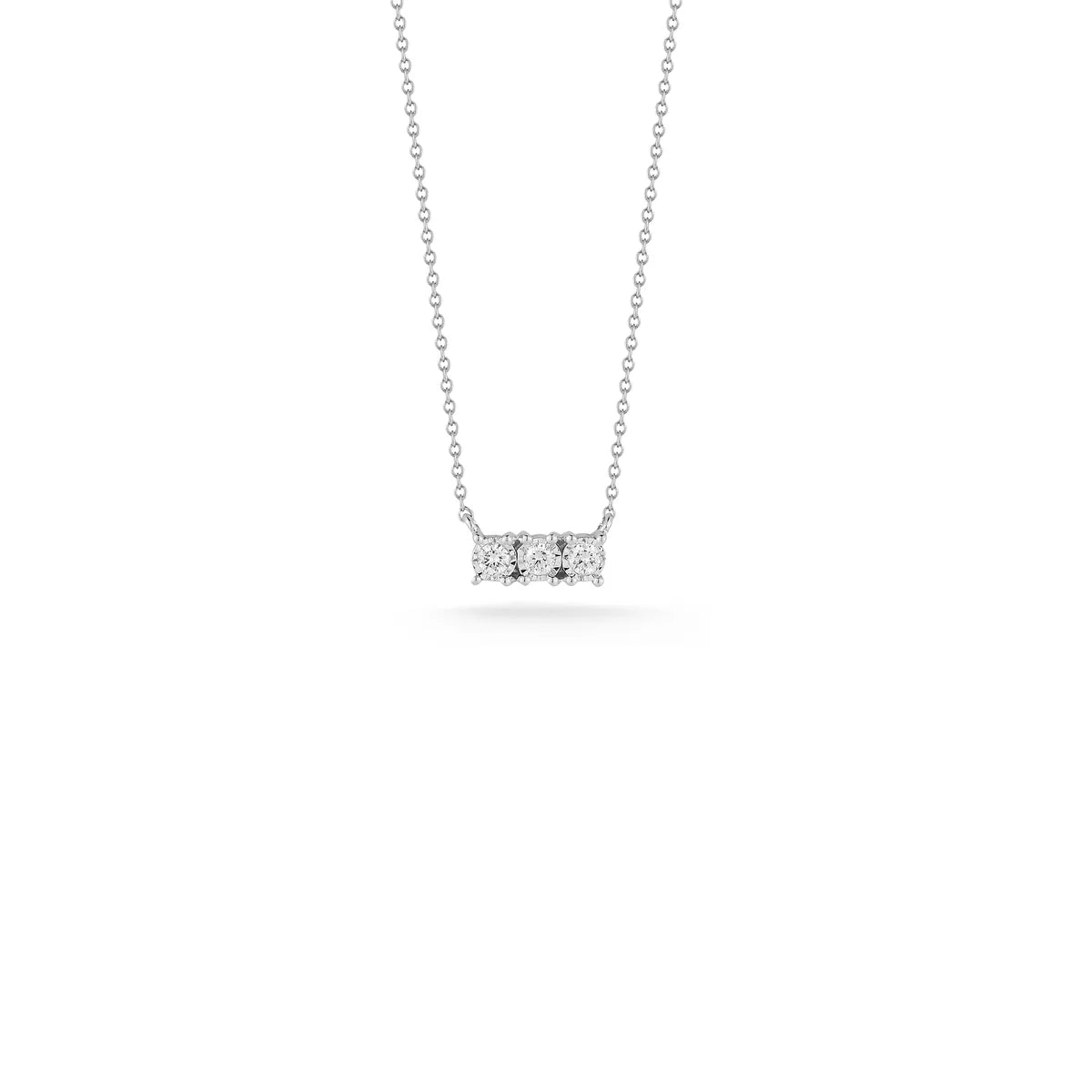 Product Shot of Dana Rebecca Designs Ava Bea Bar Necklace in white Gold 