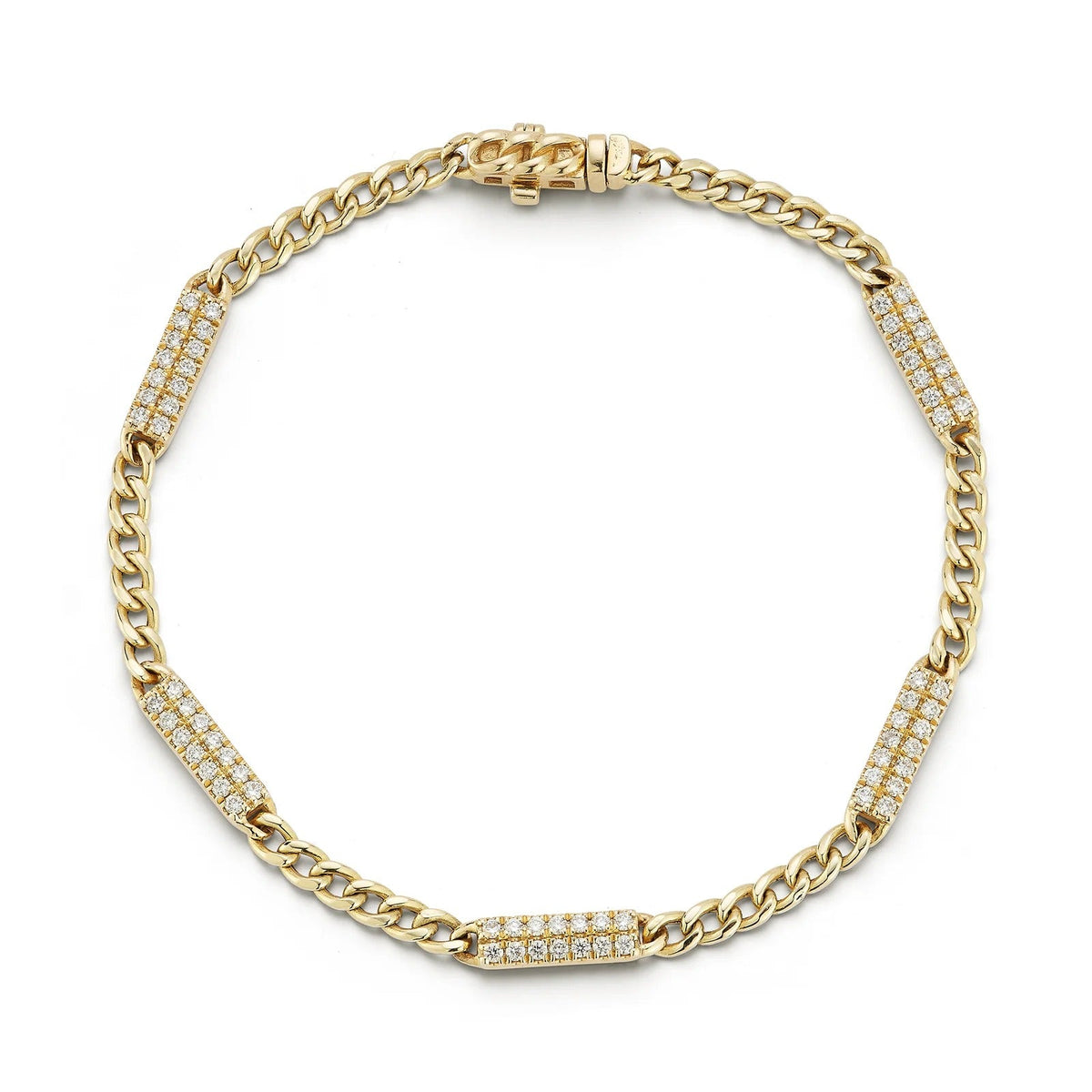 Sylvie Rose Cuban Chain Bar Bracelet