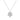 EF Collection Diamond Cherry Blossom Necklace in white gold on white background. 
