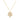 EF Collection Diamond Cherry Blossom Necklace in yellow gold on white background. 