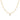 EF Collection Diamond Pillow Mini Mixed Chain Necklace in yellow gold on white background. 