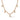 Dana Rebecca Designs Nana Bernice Cuban Chain Station Necklace in rose gold on white background 