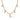 Dana Rebecca Designs Nana Bernice Cuban Chain Station Necklace in yellow gold on white background 