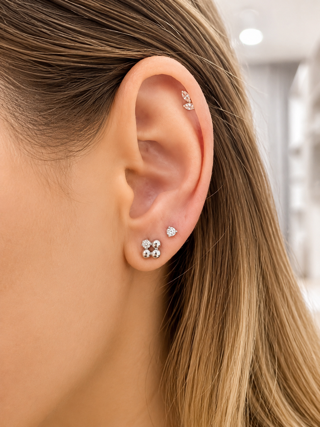 Baby Martini Studs (0.10Cts)