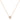 EF-Collection Daphne Emerald Cut Diamond Necklace in rose gold on white background 