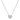 EF Collection Emerald Cut Diamond Necklace in white gold on white background. 
