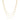 EF-Collection Hasson Triple Layered Chain Necklace in yellow gold on white background 