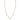 EF Collection Lola Triple Enhanced Chain Necklace in yellow gold on white background. 
