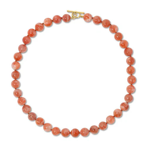 EF-Collection Luna Necklace With Sunstone Beads