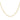 EF-Collection Mini Link Chain Necklace in yellow gold on white background 