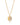 Onirikka Mixed Caviar Medallion in satin 14k yellow gold with pavé diamonds, modern gold pendant from the Avanti Collection.
