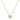 EF Collection Oval Diamond Necklace in yellow gold on white background. 