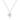 EF Collection Pavé Diamond Mini Hummingbird Necklace in white gold on white background. 