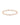 Rosario Navia Mara Folded Link Choker I in rose gold on white background 