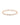 Rosario Navia Mara Folded Link Choker II in rose gold on white background 