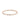 Rosario Navia Mara Folded Link Choker III in rose gold on white background 