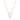 Rosario Navia Mara Medium Folded Link Pendant  in rose gold on white background 
