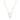 Rosario Navia Mara Medium Folded Link Pendant  in yellow gold on white background 