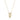 Side of Rosario Navia Mara Medium Folded Link Pendant  in yellow gold on white background 