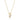 Rosario Navia Mara Small Folded Link Pendant in yellow gold on white background on the side 