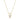 Rosario Navia Mara Small Folded Link Pendant in yellow gold on white background 