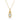 Rosario Navia Twist Pendant Oval Cut Diamond in yellow gold on white background.